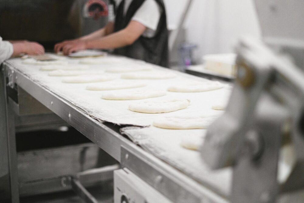 Dough in the factory